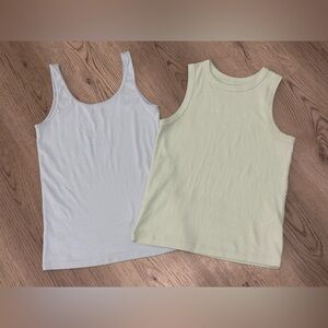 NEW Abercrombie Kids Tank Top Set Of 2 Size 15/16 Spring Color Pastel Blue Green
